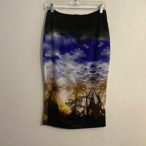 Askari Landscape design pencil skirt, size S